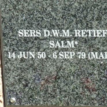RETIEF D.W.M. 1950-1979
