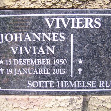 VIVIERS Johannes Vivian 1950-2013