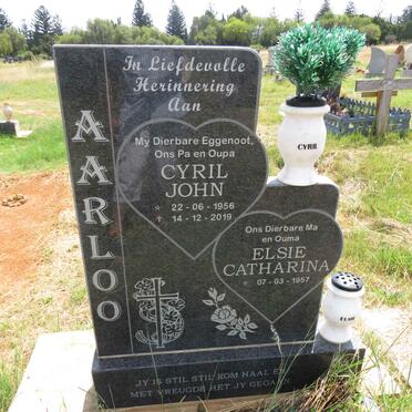 AARLOO Cyril John 1956-2019 & Elsie Catharina 1957- 