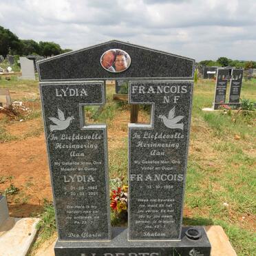 ALBERTS Francois 1958- & Lydia 1962-2021