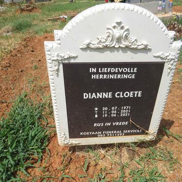CLOETE Dianne 1971-2021