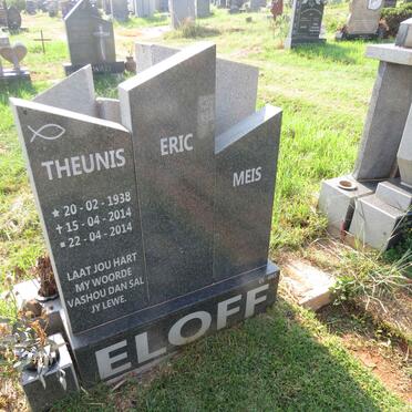 ELOFF Theunis 1938-2014 :: ELOFF Eric :: ELOFF Meis