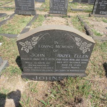 JOHNSON John -1974 & Hazel Ellen -1984