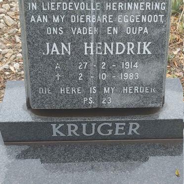 KRUGER Jan Hendrik 1914-1983