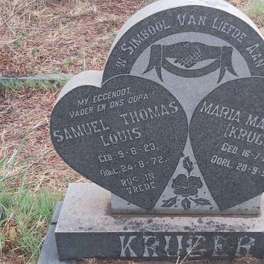 KRUGER Samuel Thomas Louis 1923-1972 & Maria Magdalena KRUGER 1928-1998