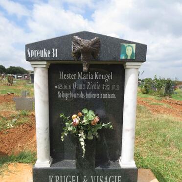 KRUGEL Hester Maria, VISAGIE 1955-2021 