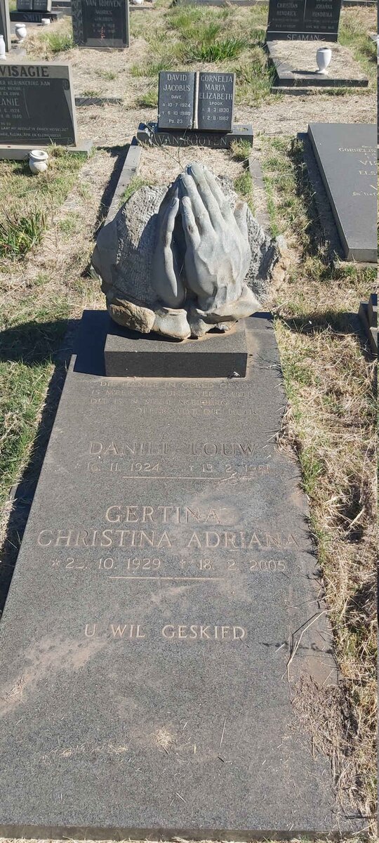 LOUW Daniel 1924-1981 &amp; Gertina Christina Adriana 1929-2005
