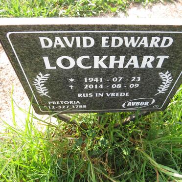 LOCKHART David Edward 1941-2014