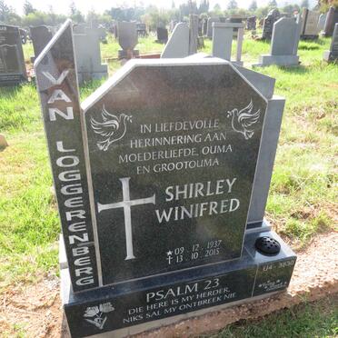 LOGGERENBERG Shirley Winifred, van 1937-2015
