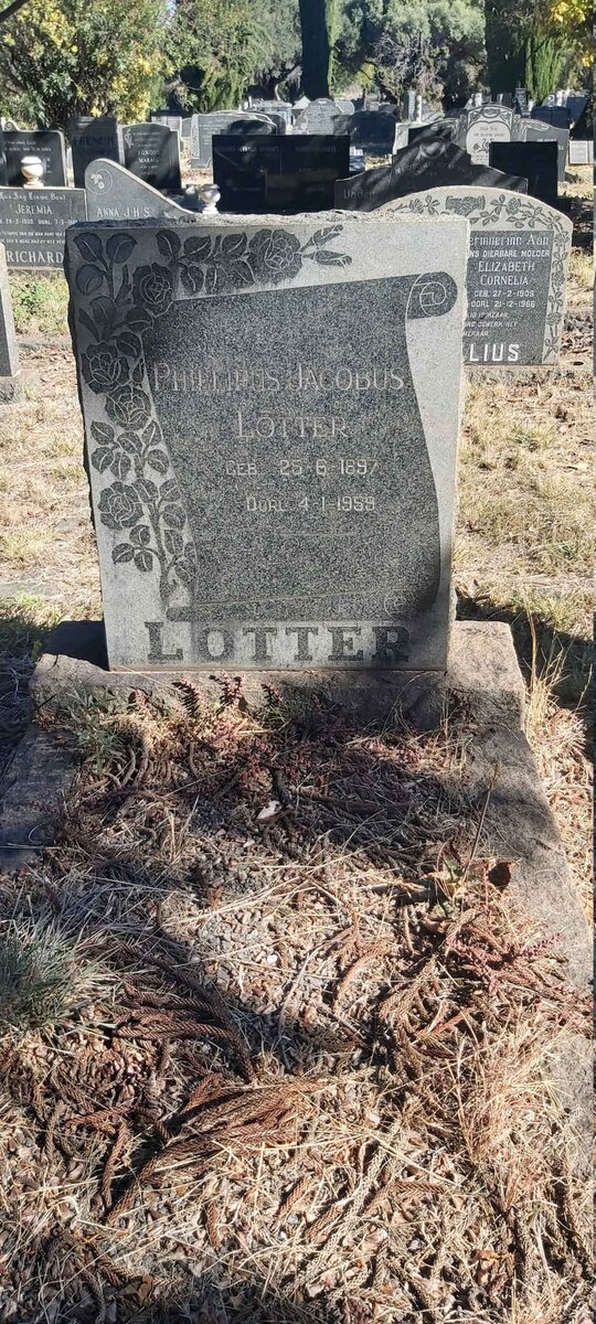 LOTTER Phillipus Jacobus 1897-1959