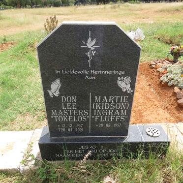 MASTERS Don Lee 1937-2021 & Martie INGRAM nee KIDSON 1957- 