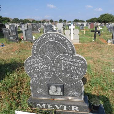 MEYER J.J. 1940-2015 & E.W.C. 1946-