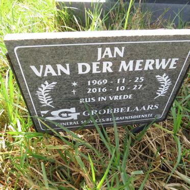 MERWE Jan, van der 1969-2016