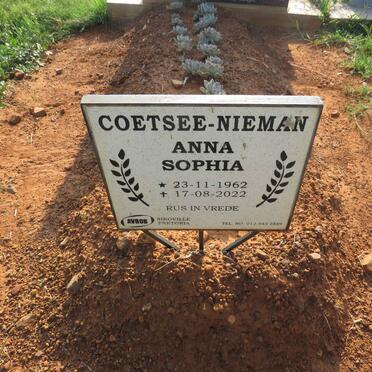 NIEMAN Anna Sophia, COETSEE- 1962-2022