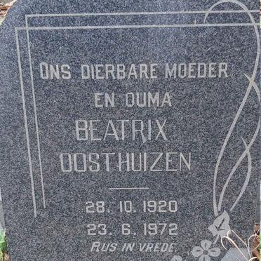 OOSTHUIZEN Beatrix 1920-1972