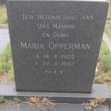 OPPERMAN Maria 1905-1982