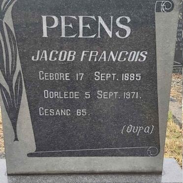 PEENS Jacob Francois 1885-1971