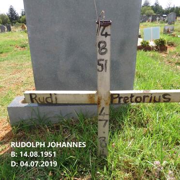 PRETORIUS Rudolph Johannes 1951-2019