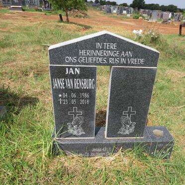 RENSBURG Jan, Janse van 1986-2018