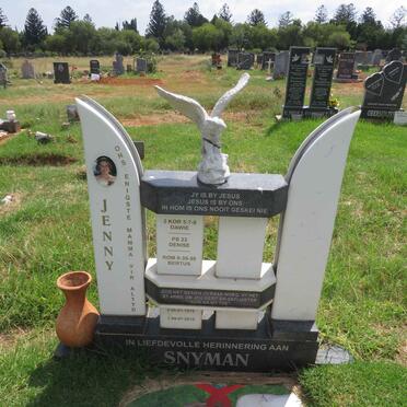 SNYMAN Jenny 1979-2019