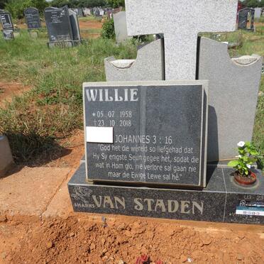 STADEN Willie, van 1958-2018