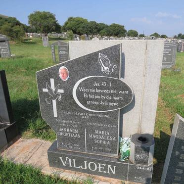 VILJOEN Jan Harm Christiaan 1951-2014 & Maria Magdalena Sophia 1952-