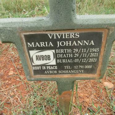 VIVIERS Maria Johanna 1945-2021
