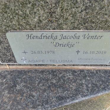 VENTER Hendrieka Jacoba 1978-2019