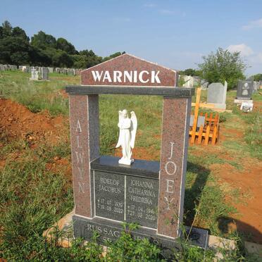 WARNICK Roelof Jacobus 1939-2022 & Johanna Catharina Fredrika 1941-2020