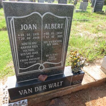 WALT Albert, van der 1930-2021 & Joan 1935-2016