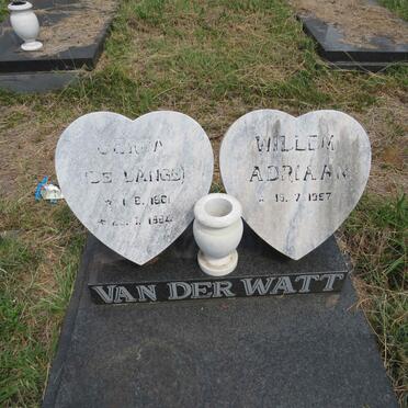 WATT Willem Adriaan, van der 1957- & Gerda DE LANGE 1961-1984
