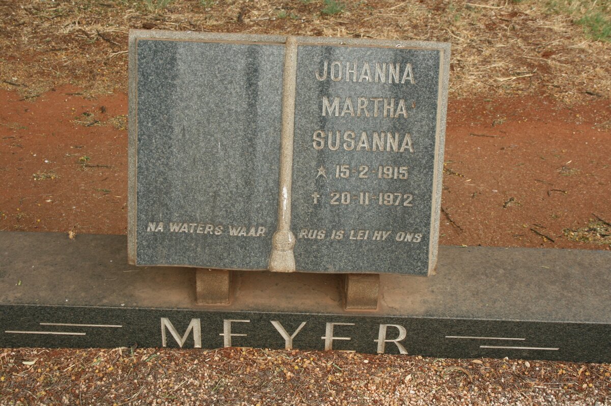 MEYER Johanna Martha Susanna 1915-1972