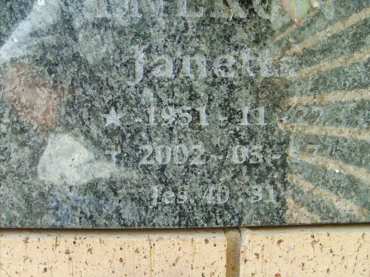 ? Janetta 1951-2002