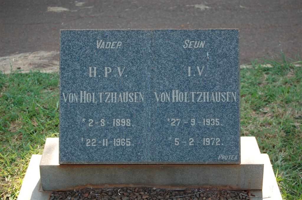 HOLTZHAUSEN H.P.V., von 1898-1965 :: VON HOLTZHAUSEN I.V. 1935-1972