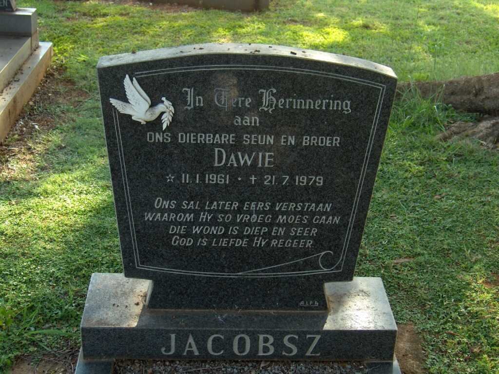 JACOBSZ Dawie 1961-1979