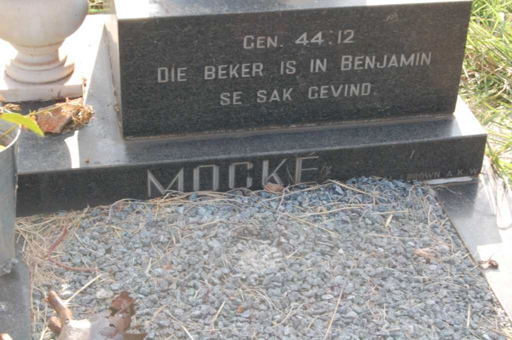 MOCKE Johannes Frederick 1956-1970