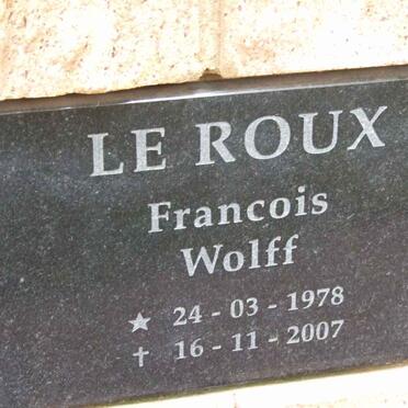 ROUX Francois Wolff, le 1978-2007