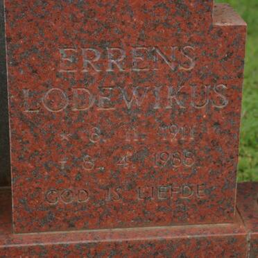 CELLIERS Errens Lodewikus 1911-1988