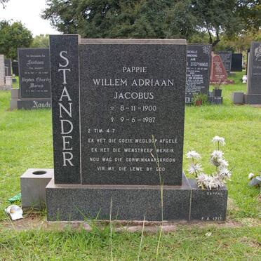 STANDER Willem Adriaan Jacobus 1900-1987