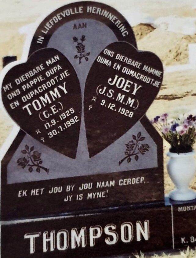 THOMPSON Charles Edward 1925-1992 &amp; J.S.M.M. 1928-