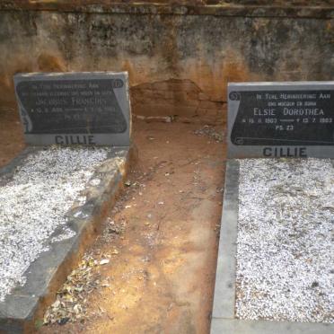 CILLIE Jacobus Francois 1880-1969 :: CILLIE Elsie Dorothea 1903-1983
