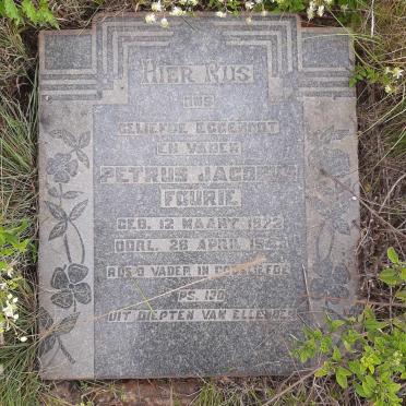 FOURIE Petrus Jacobus 1872-1943