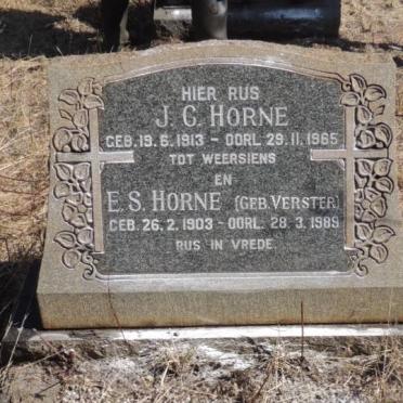 HORNE J.C. 1913-1965 &amp; E.S. VERSTER 1903-1989