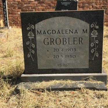 GROBLER Magdalena M. 1903-1980