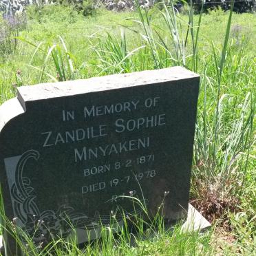 MNYAKENI Zandile Sophie 1871-1978