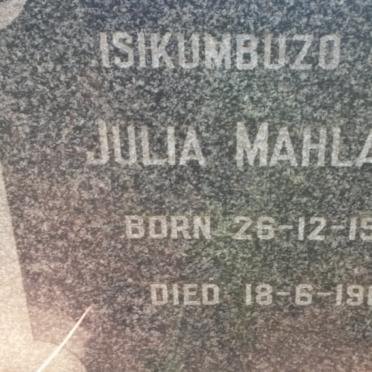 MAHLANGU Julia 1938-1961