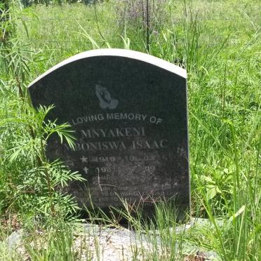 MNYAKENI Mboniswa Isaac 1919-1981