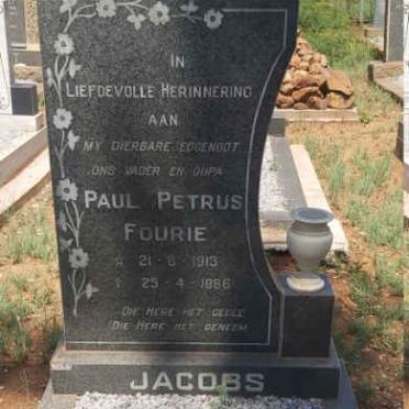 JACOBS Paul Petrus Fourie 1913-1986