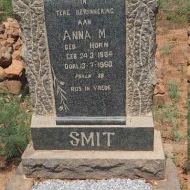 SMIT Anna M. nee HORN 1884-1960