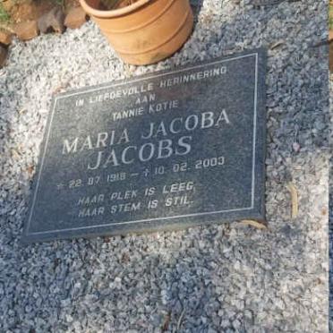 JACOBS Maria Jacoba 1918-2003
